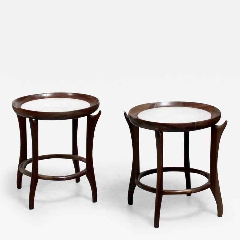 Giuseppe Scapinelli Pair of Giuseppe Scapinelli side tables