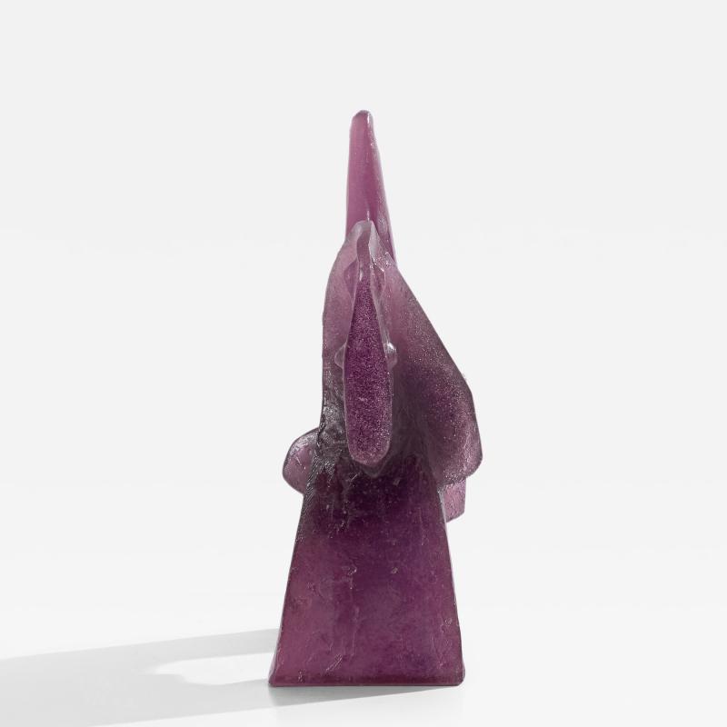 Glass paste Sculpture Claude Wetzstein for Daum circa 1970