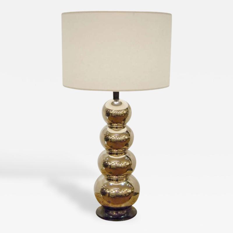 Glaze Ceramic Stacked Ball Table Lamp