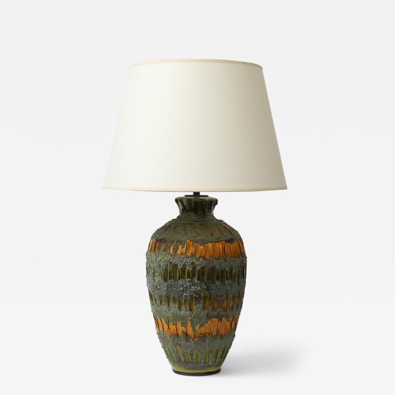 Glazed Ceramic Table Lamp