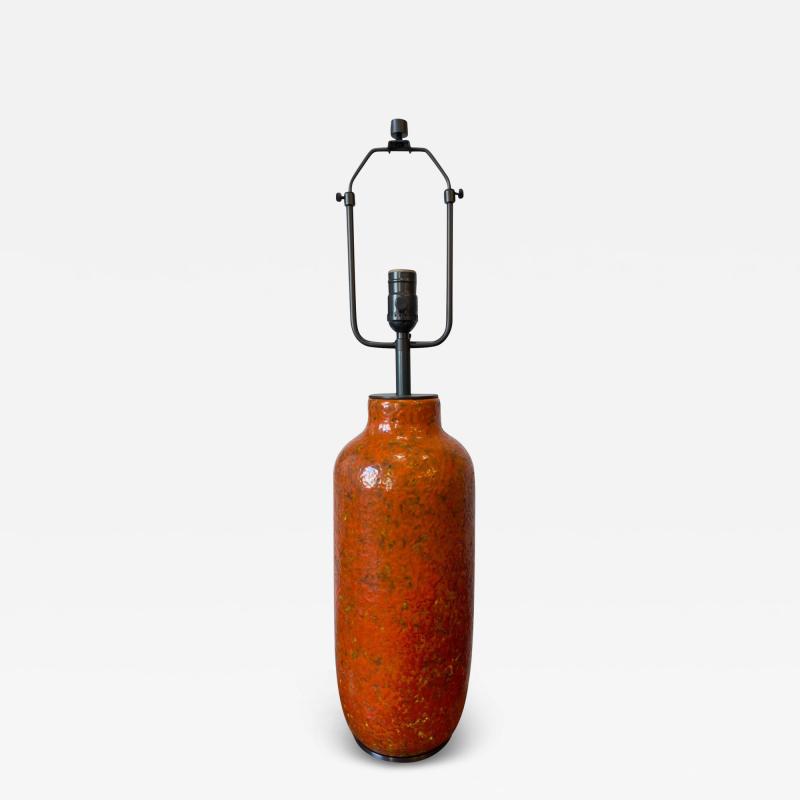 Glazed Ceramic Table Lamps France c 1950