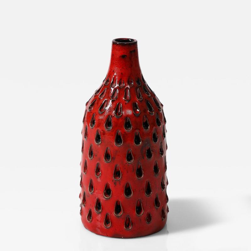 Glazed Ceramic Vase by Fratelli Fantiulacci for Studio Vase Italy c 1960