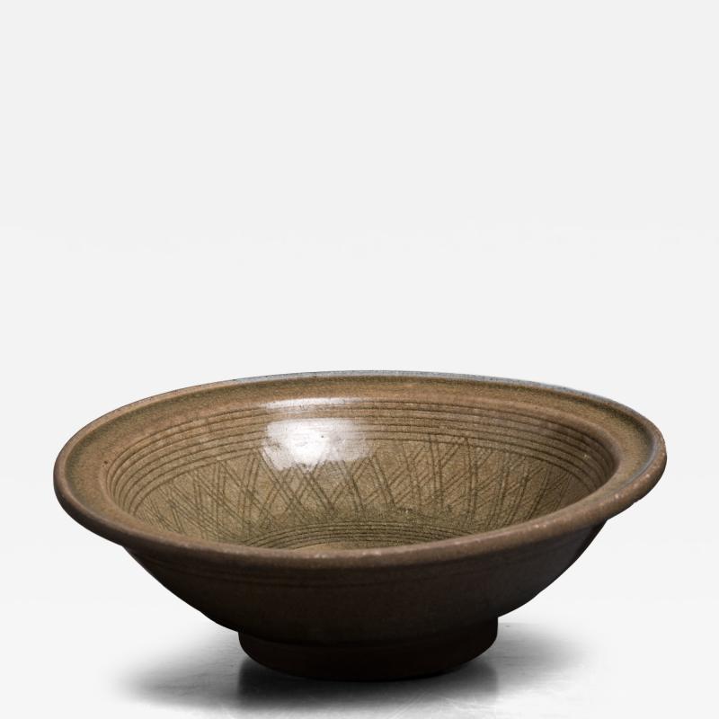 Glazed stoneware bowl