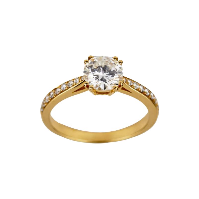 Gold Diamond Ring 21st Century