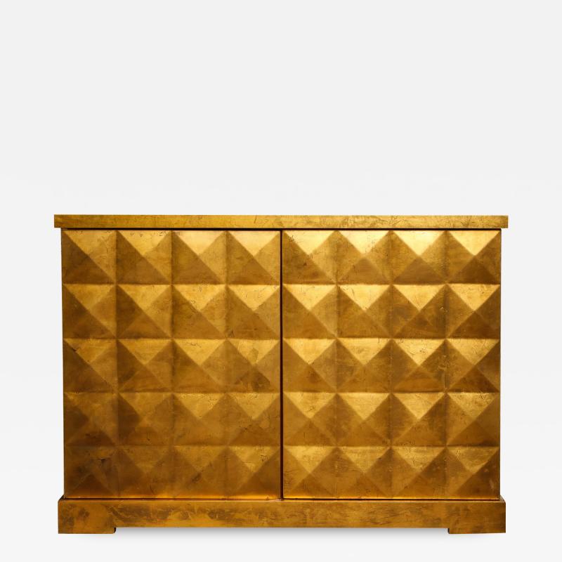 Gold Leaf Two Door Cabinet