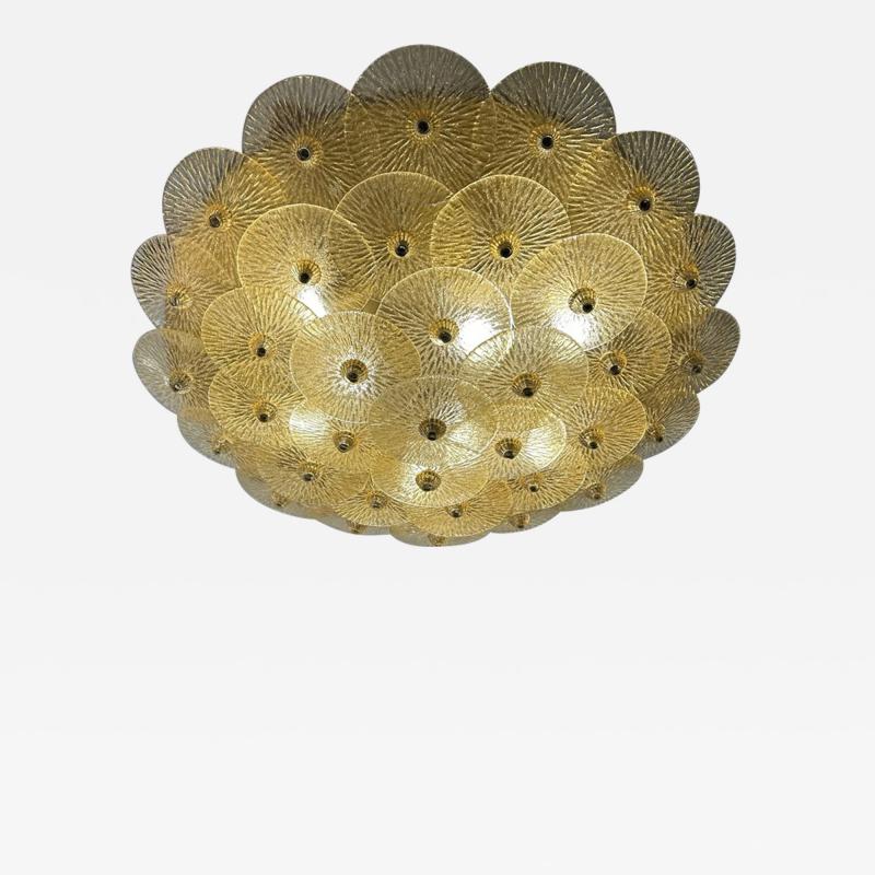 Golden Crystal Ceiling Light