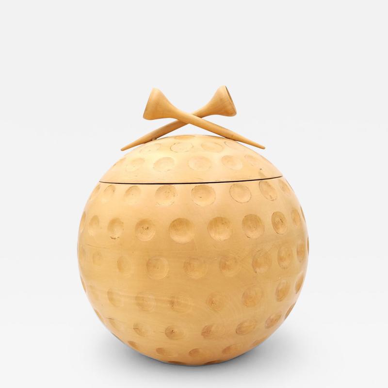 Golf Ball Ice Bucket by Alfonso Bini Italy 1950s