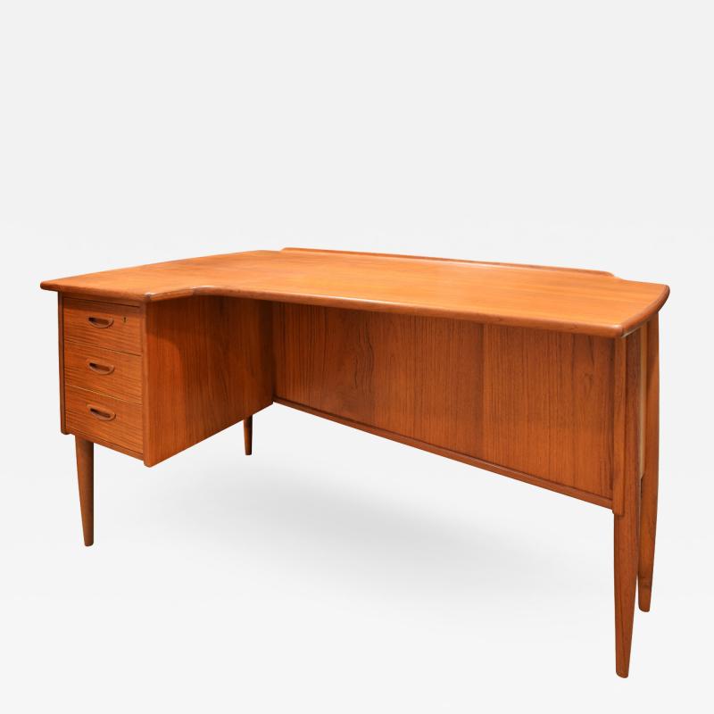 Goran Strand Beautifully Crafted Swedish Desk In Teak 1960s