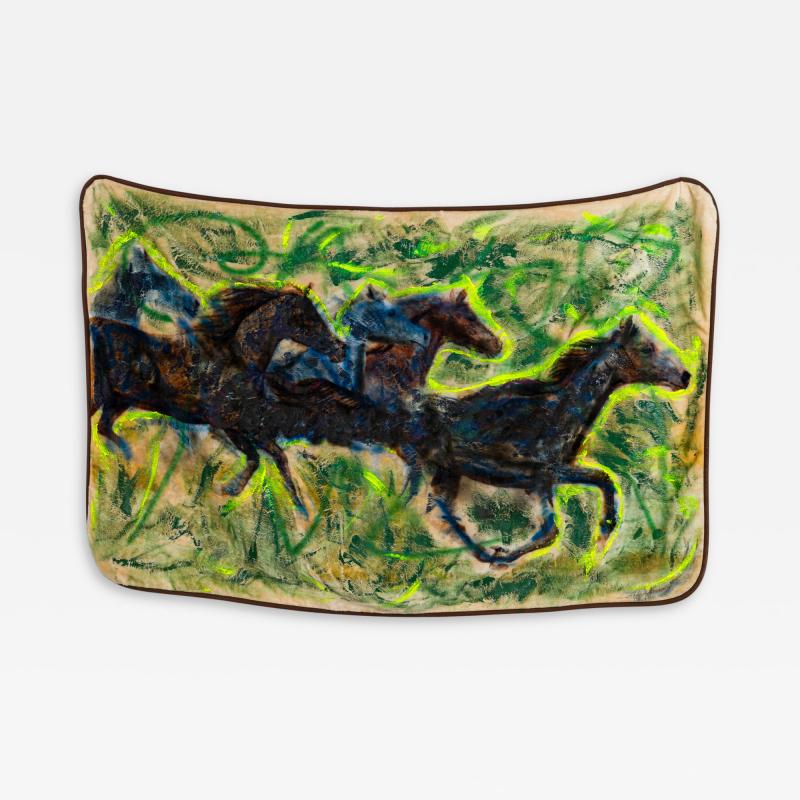 Gordon Holden Gordon Holden American Contemporary Abstract Acrylic and Enamel on Dye Sublimate