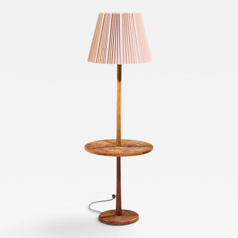 Gordon Jane Martz Jane Gordon Martz for Marshall Studios Teak Tile Table Floor Lamp