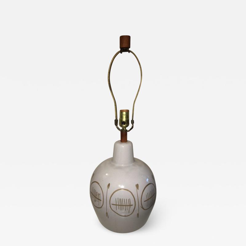 Gordon Jane Martz MID CENTURY MODERN CERAMIC LAMP SIGNED MARTZ