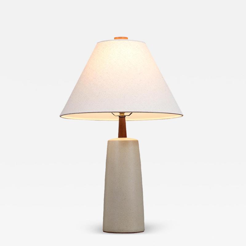 Gordon Jane Martz Mid Century Grey Ceramic Table Lamp by Jane Gordon Martz