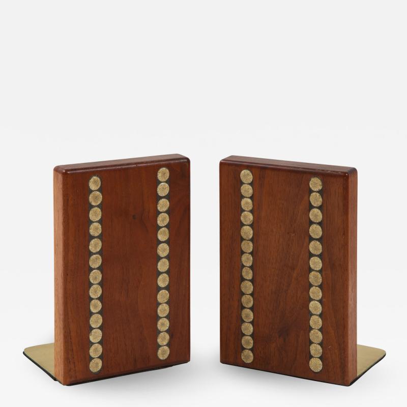 Gordon Martz Gordon Martz Walnut Ceramic Bookends