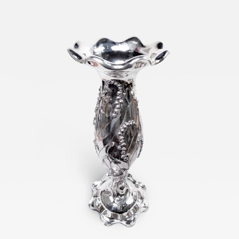 Gorgeous Monumental American Art Nouveau Lily of the Valley Floor Vase