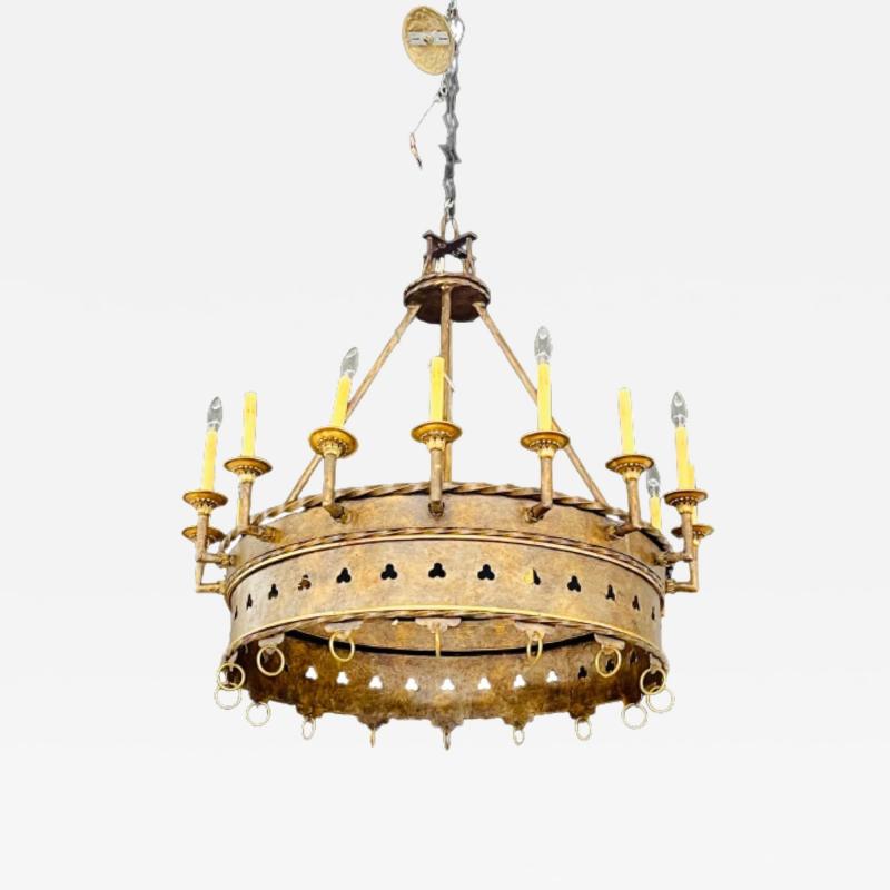 Gothic Industrial 16 Light Chandelier