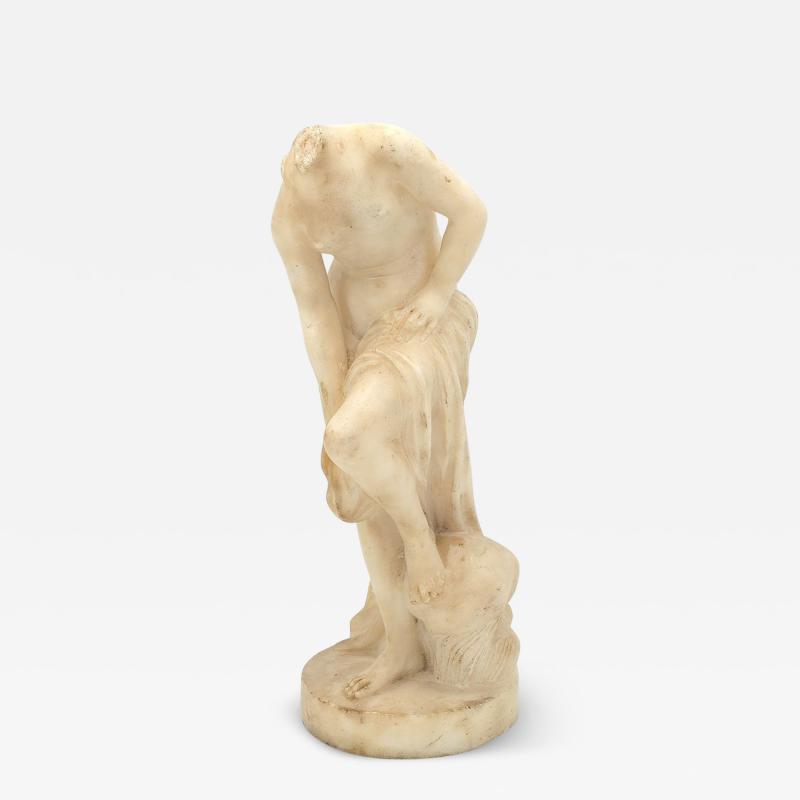 Grand Tour Alabaster Female Bather 19th century or earlier