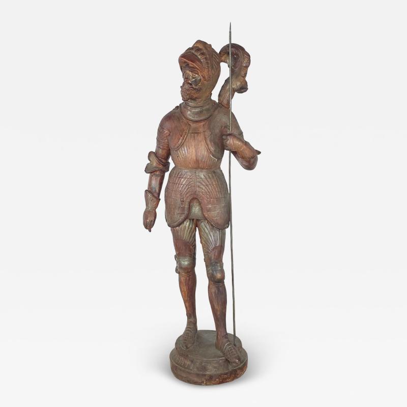 Grand Tour Terracotta Statue of an Armored Knight