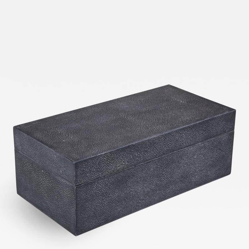 Graphite Grey Shagreen Box
