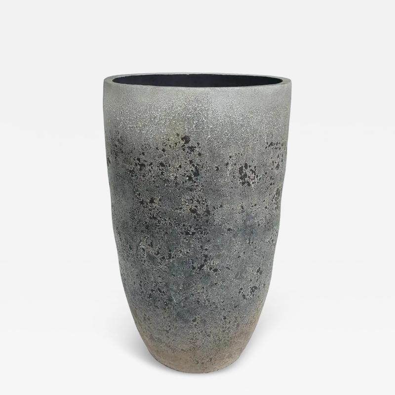Gray Balinese Terracotta Antique Planters Two Available