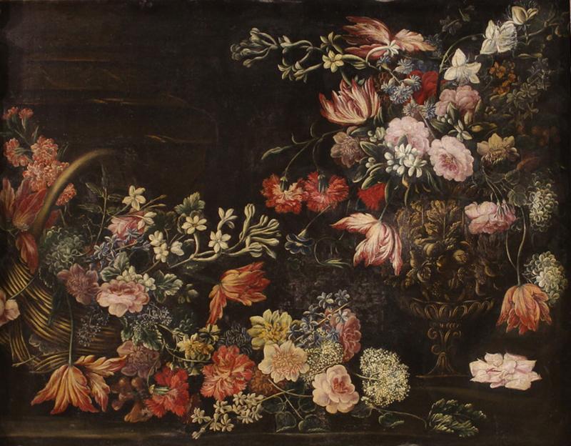 Great 17th century Italian still life painting