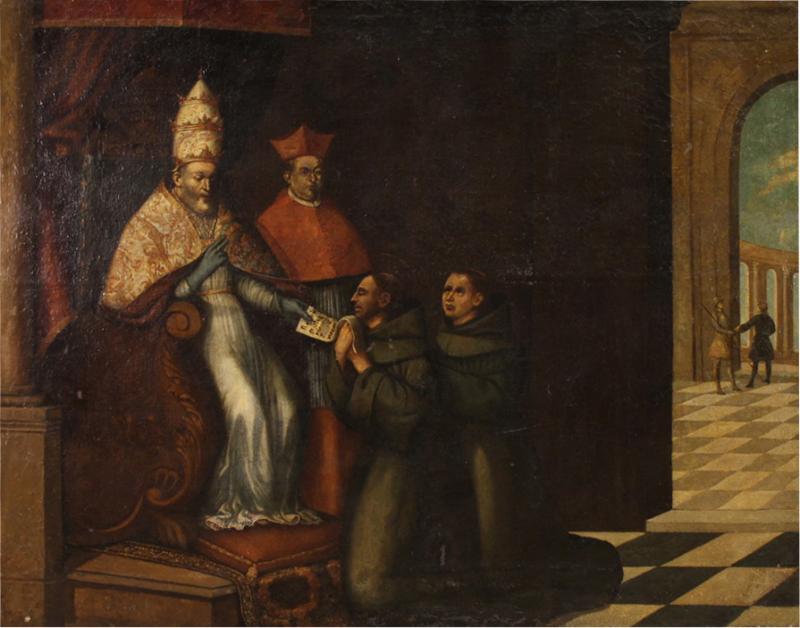 Great 17th century painting Innocent III confirms the Franciscan Rule