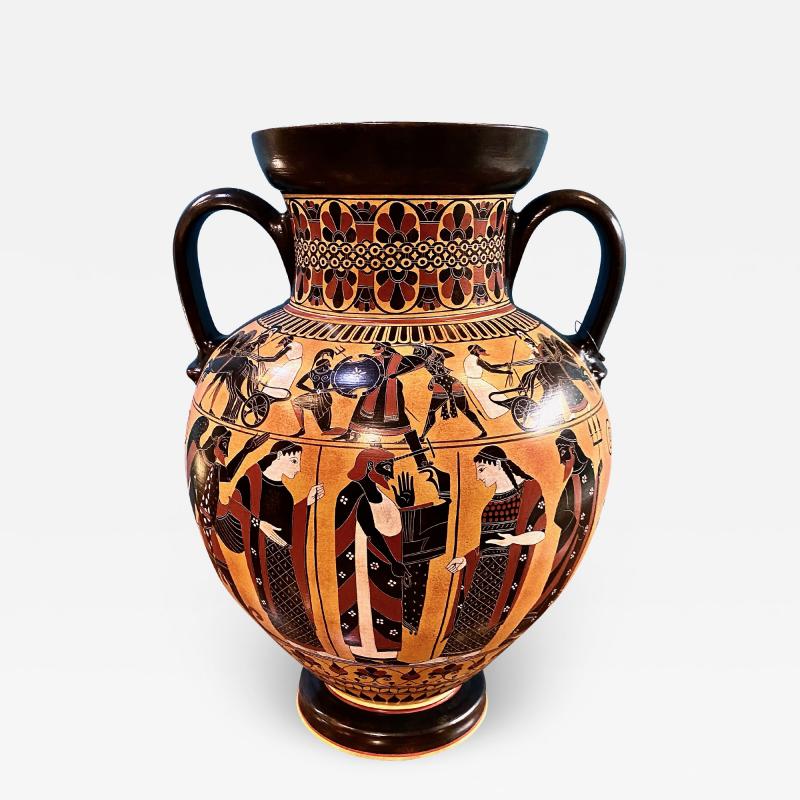 Greek Neoclassical Style Terra Cotta Urn