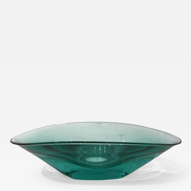 Green Emerald Glass Murano Bowl