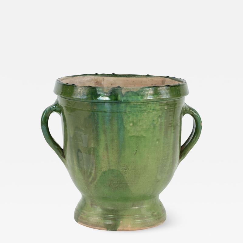 Green Glazed Castelnaudary Planter