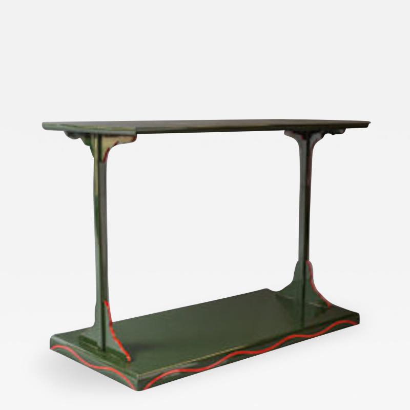 Green Lacquer Side Table