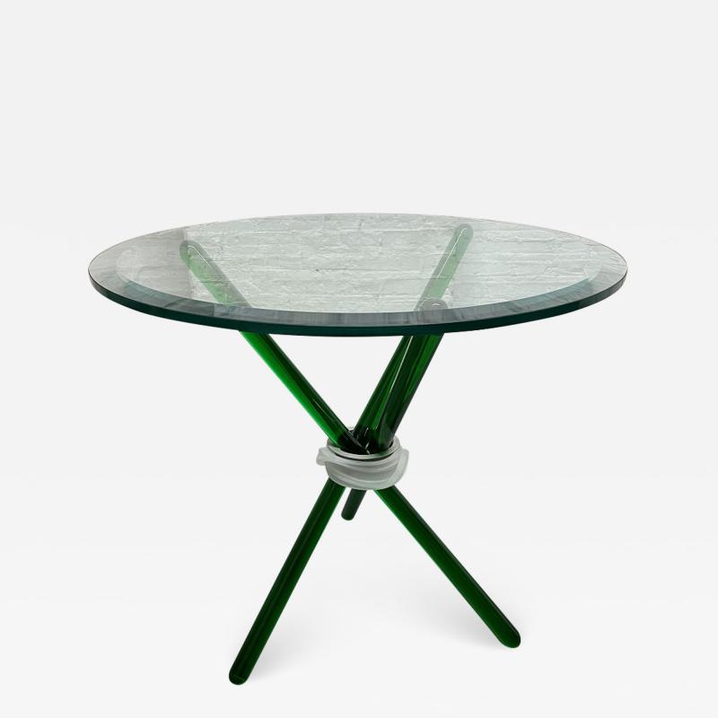 Green Murano Glass Side Table