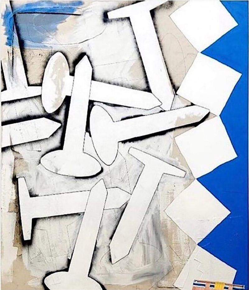 Greg Ludlow Greg Ludlow Pocket Full of Roofing Nails Acrylic on Canvas 2020
