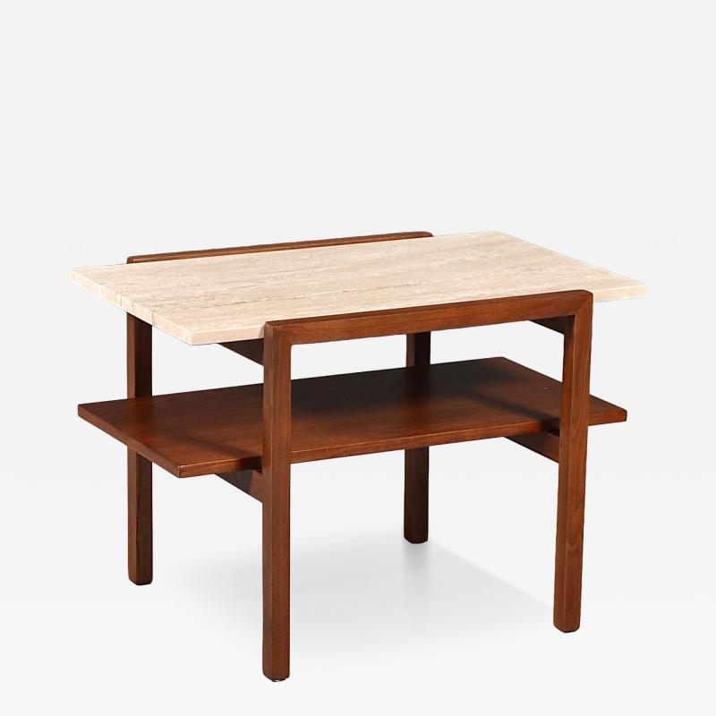 Greta Magnusson Grossman Greta M Grossman Marble Top Side Table for Glenn of California
