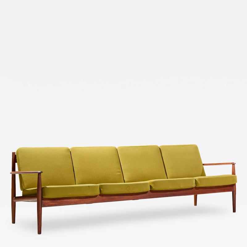 Grete Jalk Grete Jalk for France and Son Mid Century Danish Teak 4 Seater Sofa
