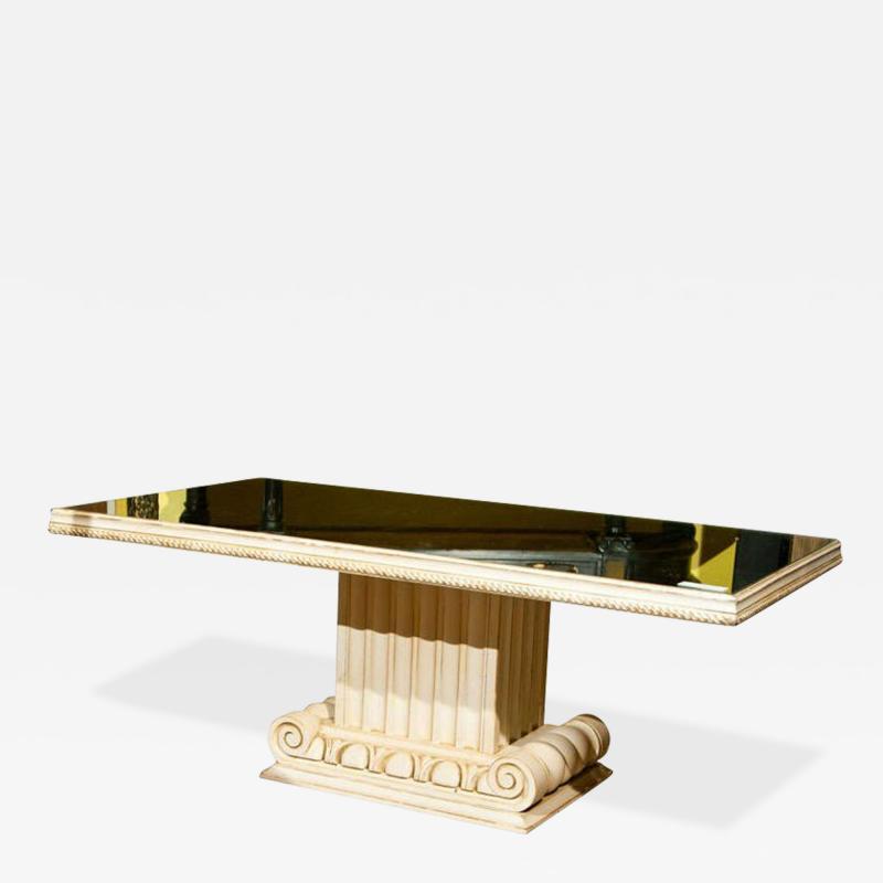Grosfeld House Style Glass Top Coffee Table