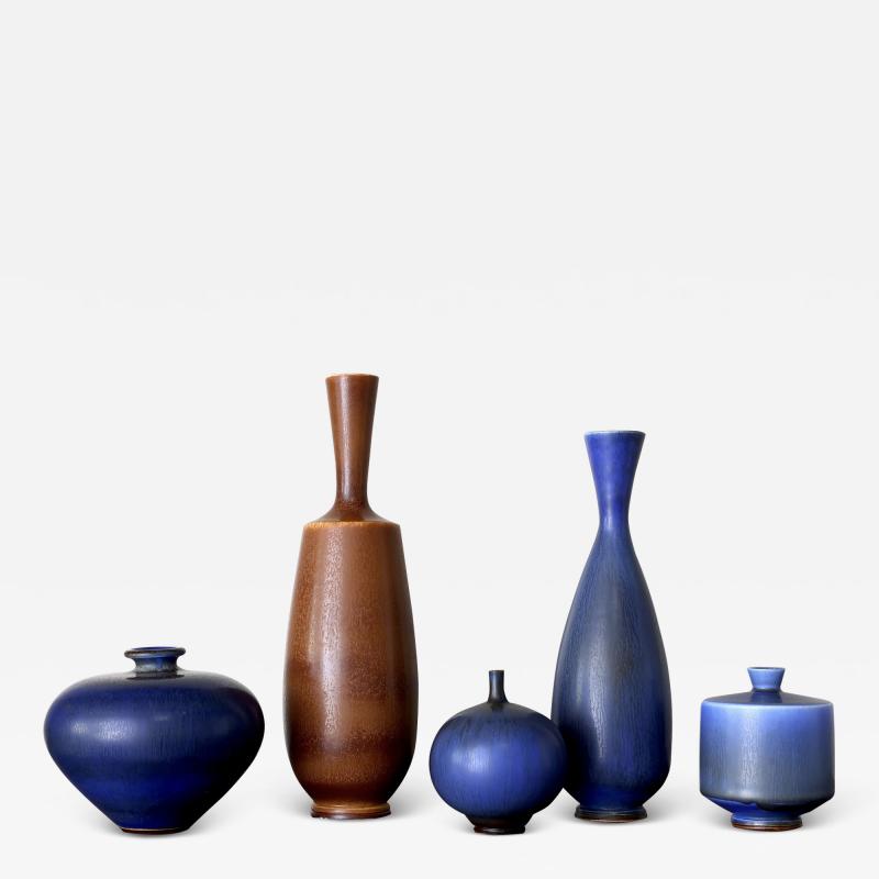 Group of Berndt Friberg Vases