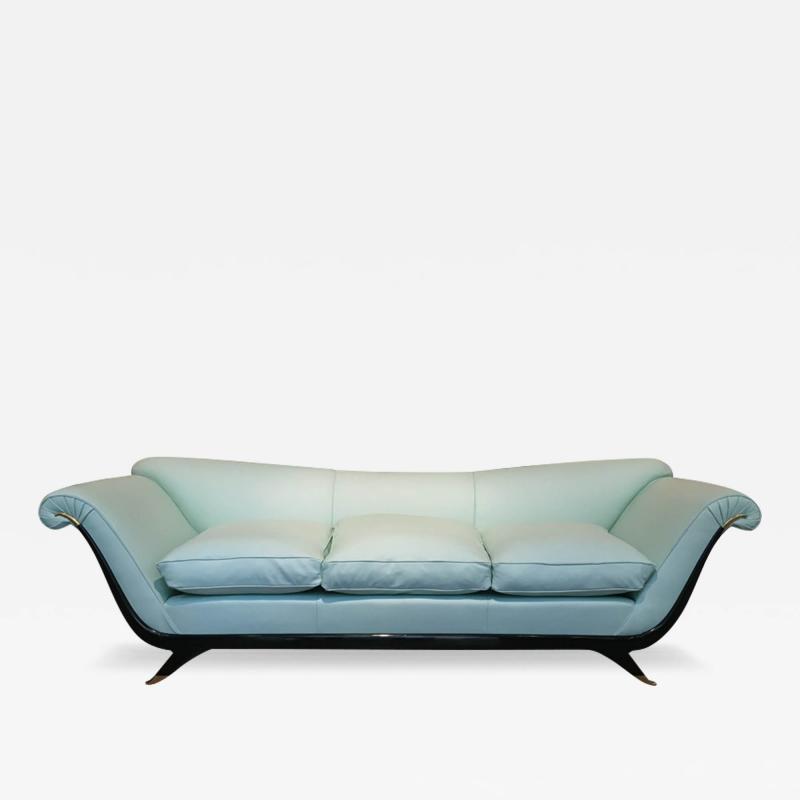 Guglielmo Ulrich Art Deco three seater sofa attributed to Guglielmo Ulrich circa 1930s