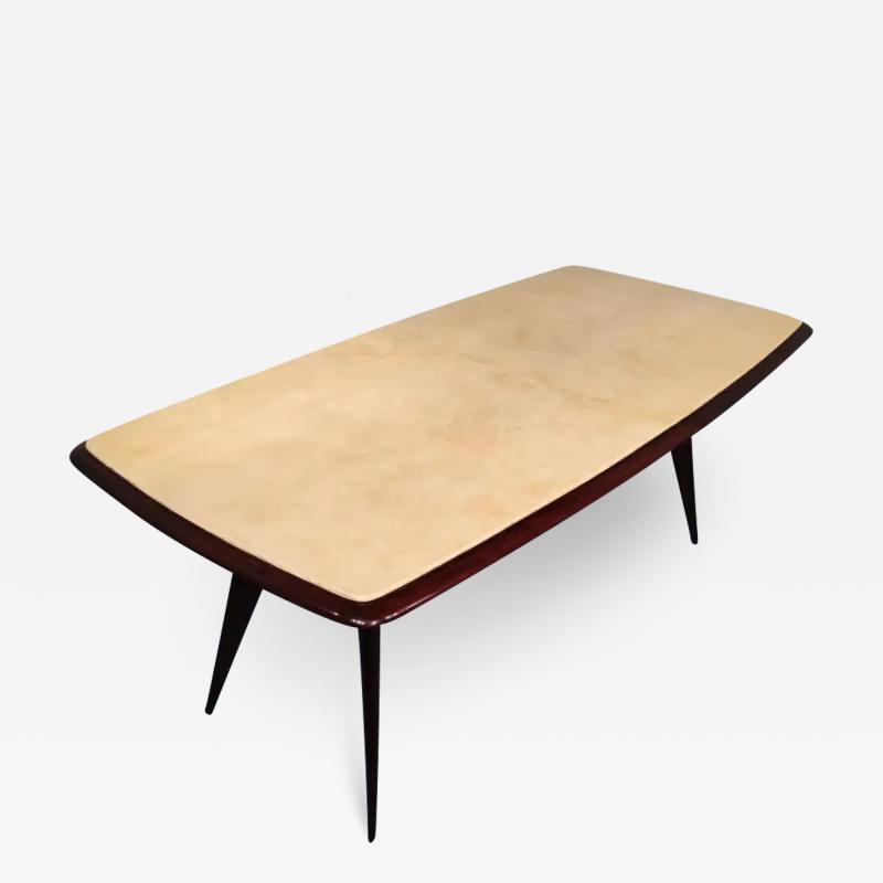 Guglielmo Ulrich Italian Mid Century Parchment Dining Table Attributed to Guglielmo Ulrich 1950s