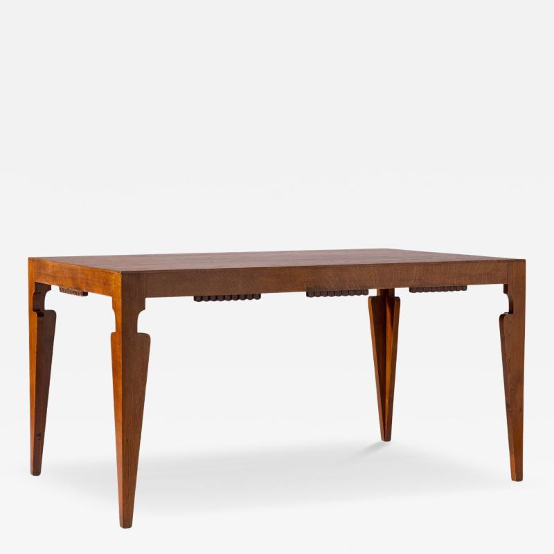 Guglielmo Ulrich Rectangular oak dining table attributed to Guglielmo Ulrich Italy 1940s