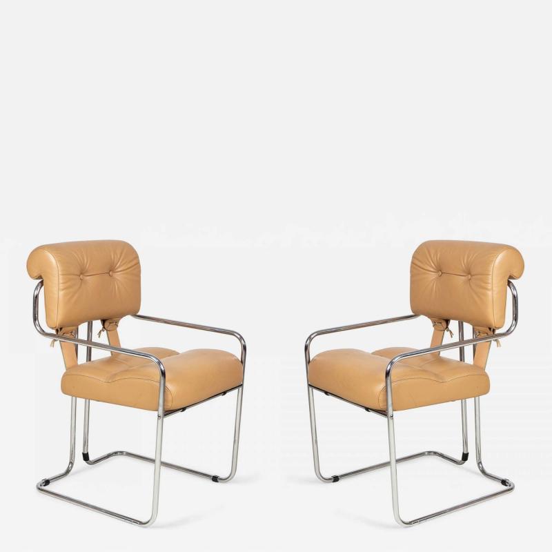 Guido Faleschini Set of 12 Mariani Italian Upholstered Tucroma Dining Chairs