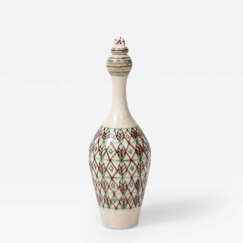 Guido Gambone Ceramic Bottle with Stopper by Guido Gambone