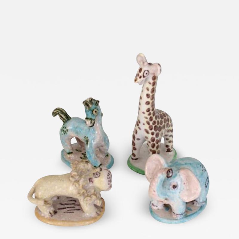 Guido Gambone GUIDO GAMBONE CERAMIC ANIMAL SCUPTURES ITALY C 1950