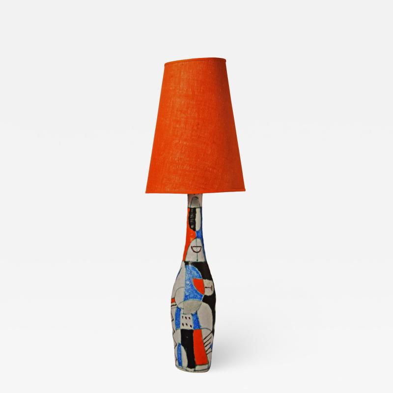 Guido Gambone Large Guido Gambone table lamp1950s