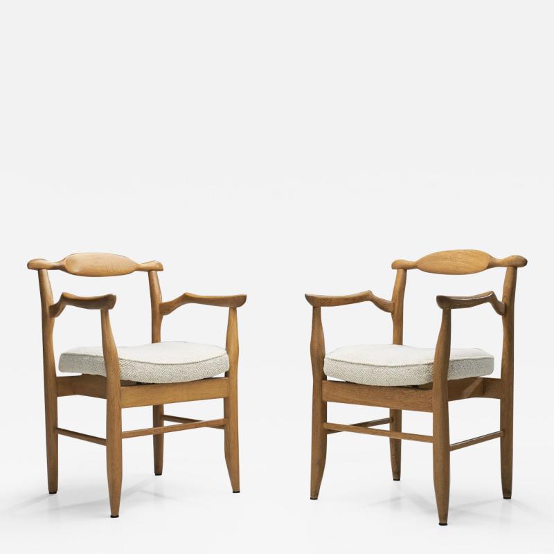 Guillerme et Chambron Guillerme et Chambron Bridge Fumay Dining Chairs for Votre Maison France 60s