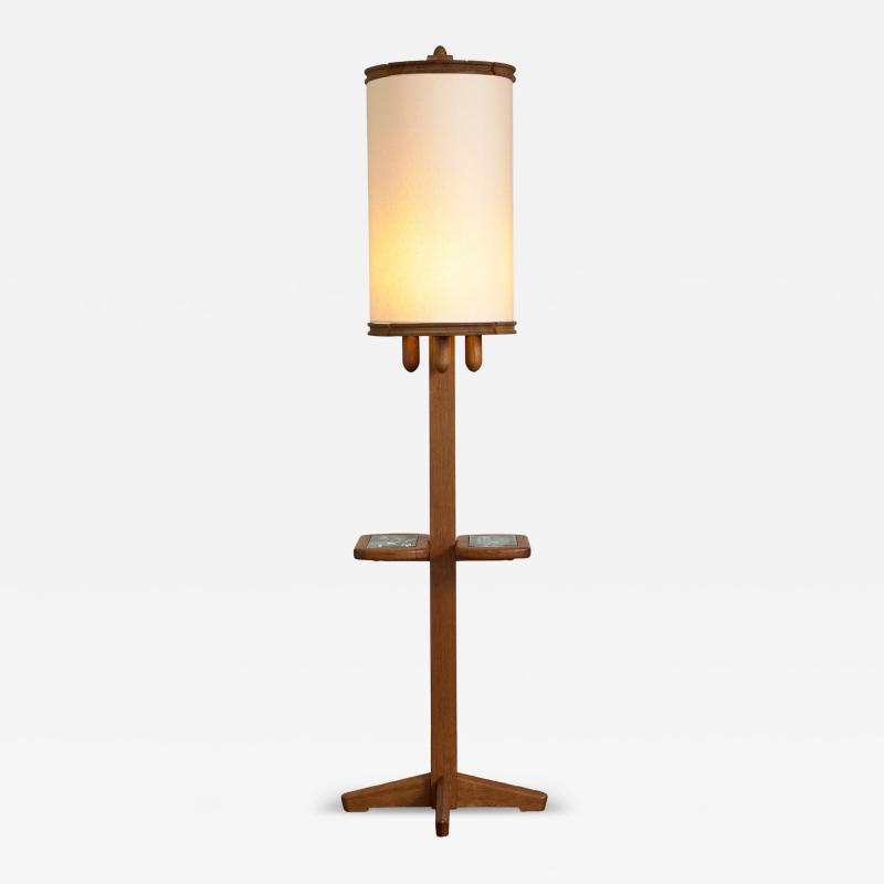 Guillerme et Chambron Guillerme et Chambron Floor Lamp with Table