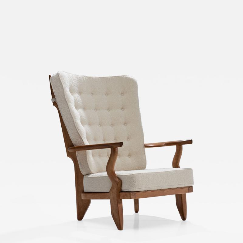 Guillerme et Chambron Guillerme et Chambron Grand Repos Lounge Chair France 1950s