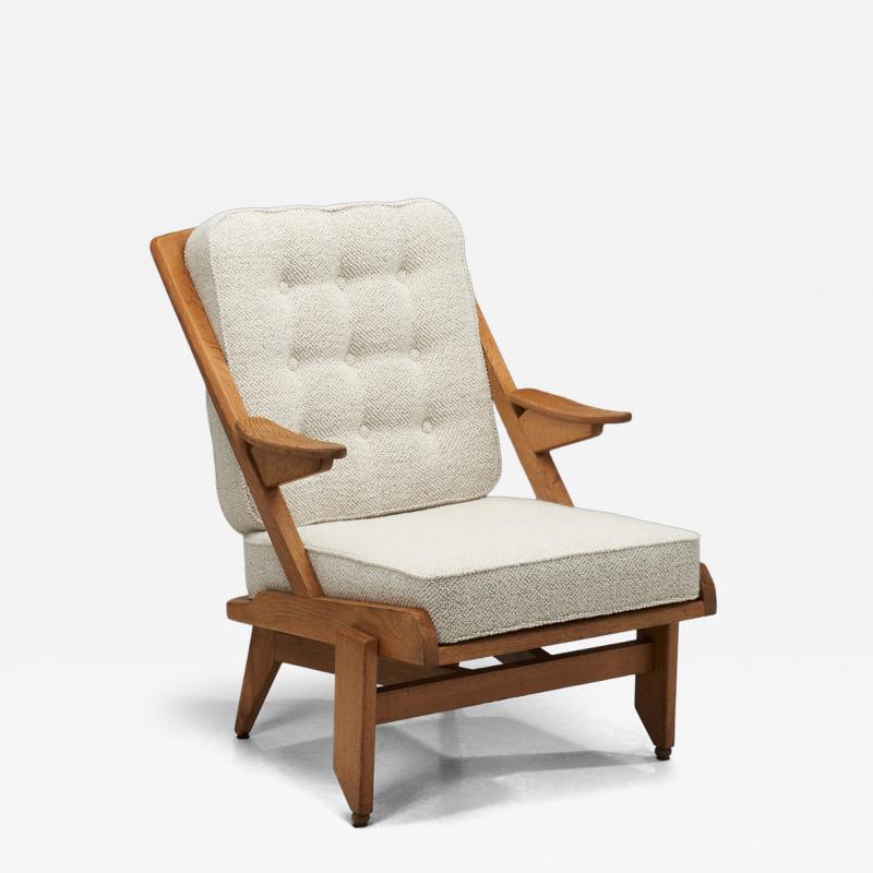 Guillerme et Chambron Guillerme et Chambron Sloping Armchair for Votre Maison France ca 1960s
