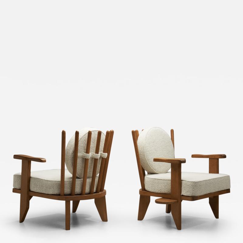 Guillerme et Chambron Pair of Guillerme et Chambron Catherine Armchairs France 20th Century