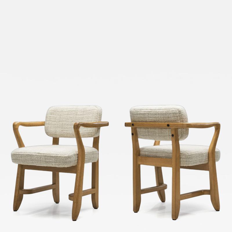 Guillerme et Chambron Pair of Guillerme et Chambron Denis Armchairs for Votre Maison France 1950s