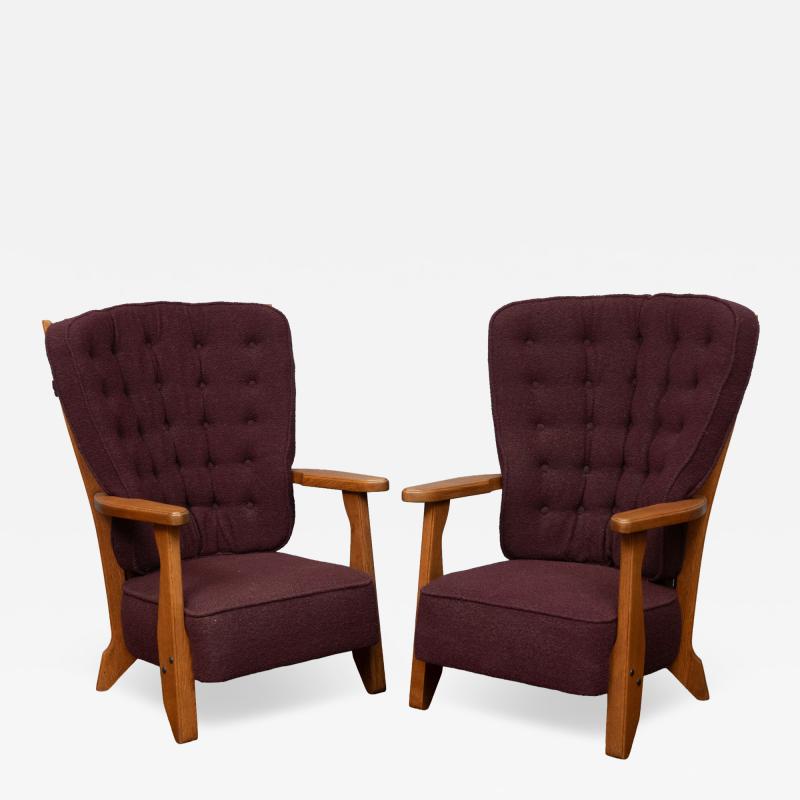 Guillerme et Chambron Robert Guillerme and Jacques Chambron Lounge Chairs for Votre Maison