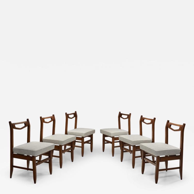 Guillerme et Chambron Six Dining Chairs by Guillerme et Chambron for Votre Maison France Mid 20th C